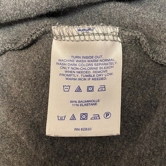 Lands' End Pants Women' Large Gray Starfish Crop Stretch Waist Casual Capri 1X - Picture 5 of 7